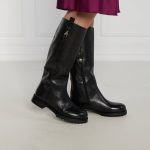 Di pelle stivali da cavallerizza Patrizia Pepe | colore nero | Gomez.moda