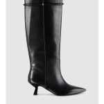 Patrizia Pepe Stivali A Tubo 2Y0023 Con Zip In Pelle
