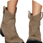 Stivali Donna Estivi Stivaletti Donna Antiscivolo Comodi con Tacco Stivali Antivento Chic Stivaletto Robusti Leggero Vintage Elegante Stivali da Pioggia Estivi Caviglia Marrone 35 : Amazon.it: Moda