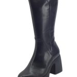 Wonders H 4922 Iseo I Negro Stivali per Donna in pelle tacco alto