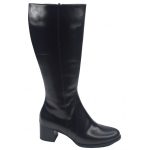 Stivali in pelle nera, polpaccio largo, 235450, Piesanto | Piccole scarpe