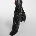 Stivali Rea in pelle in Nero The Attico | Mytheresa
