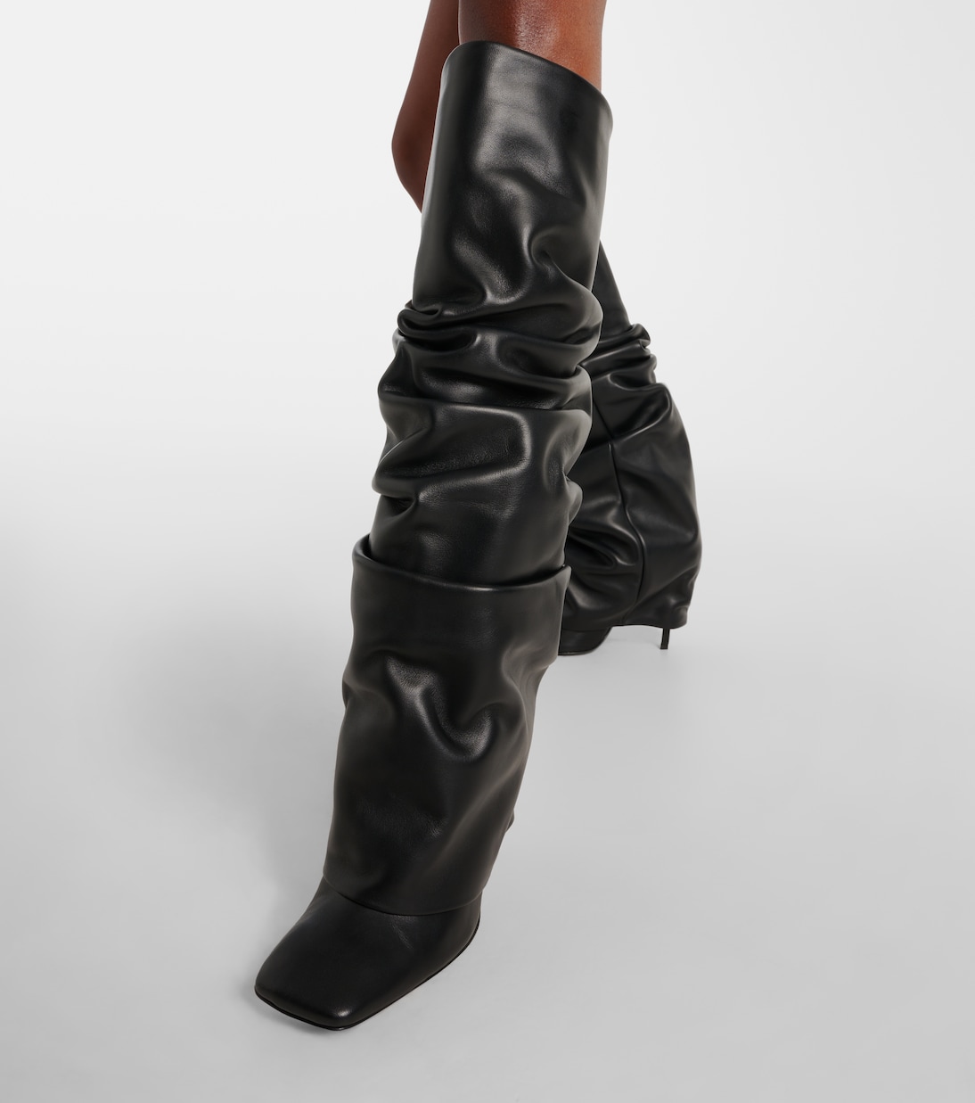 stivali-the-attico-059xro.jpg Stivali Rea in pelle in Nero The Attico | Mytheresa - immagine 1