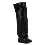 Stivali Flat Thigh High Robin OTK Neri | THE ATTICO Antonia