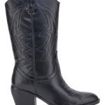 Stivali texani neri in vera pelle con tacco largo PITTARELLO FOCUS KI5496 da Donna | Pittarello