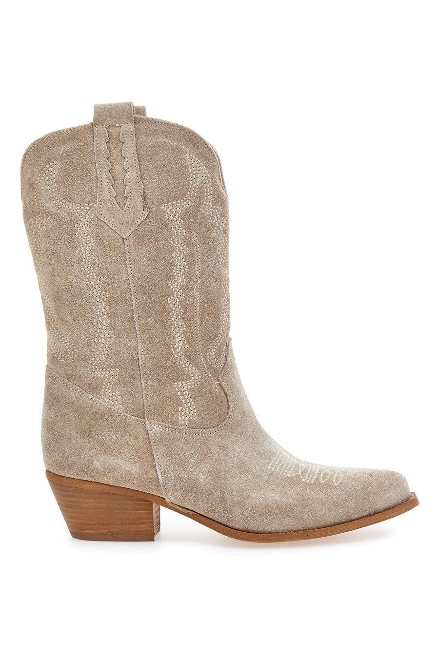 texani-344ksi.jpg Stivaletti texani beige in vera pelle ricamati Pittarello love TEX4090 da Donna | Pittarello - immagine 1
