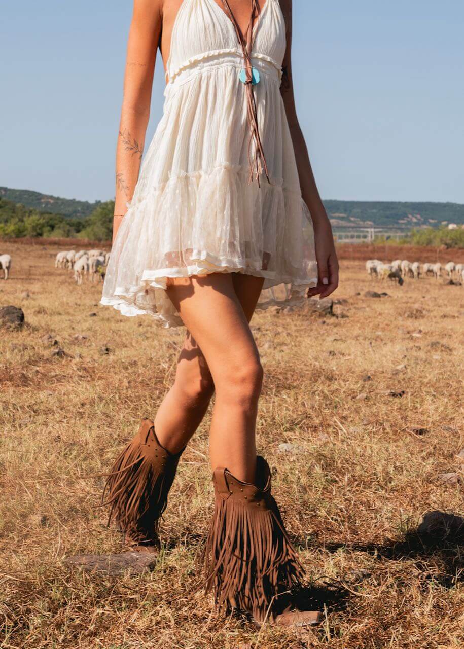 texani-591ivr.jpg Stivali Texani donna Weston con frange | Old West – bandanashop.it - immagine 1